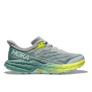 Hoka Women's Speedgoat 5 Mercury/Trellis SZ 8.5 Gray/Blue/Green Running Sneakers